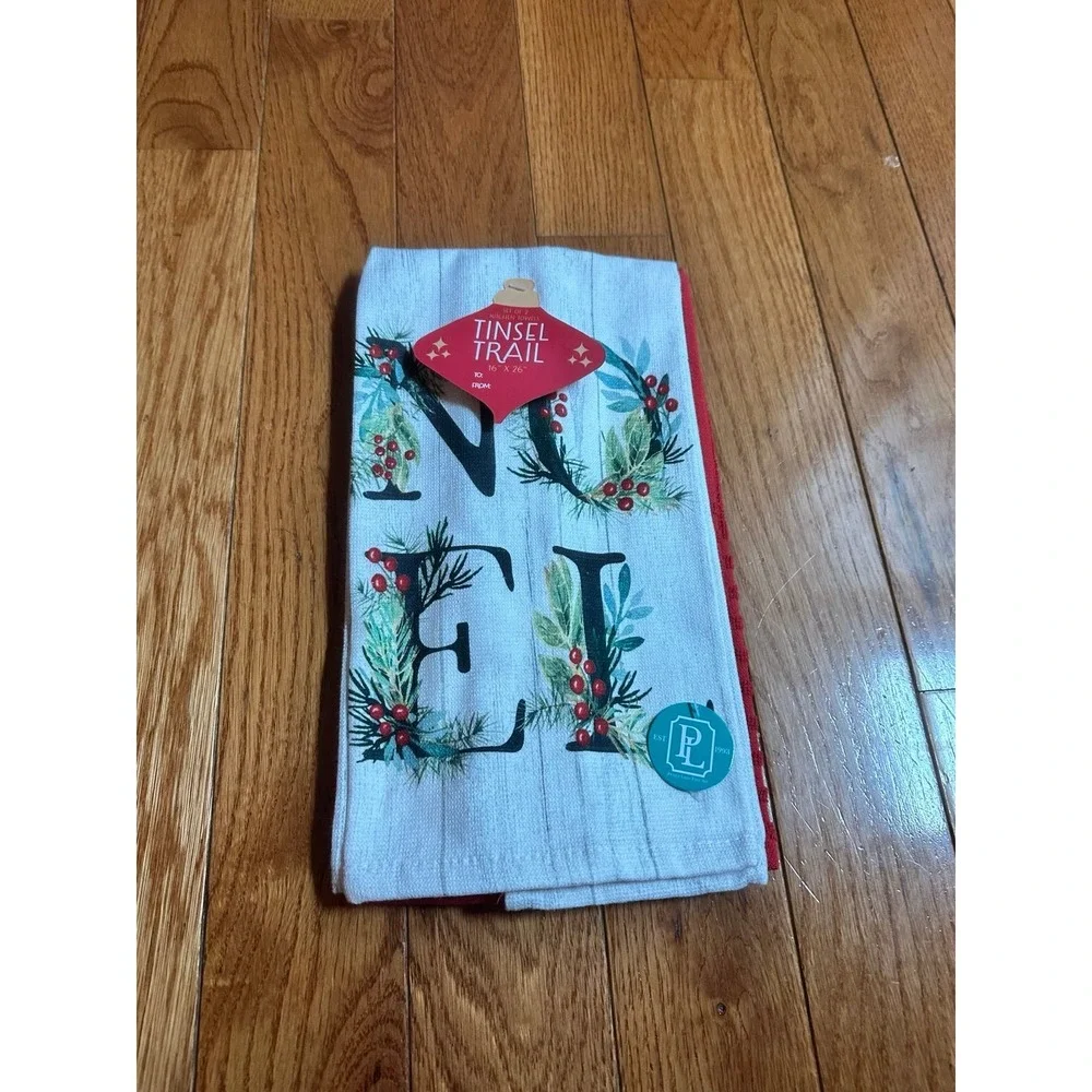 Two hand towels by Penny Lane Holiday Time Pick Kitchen NOEL Towel Set, 2 Cotton